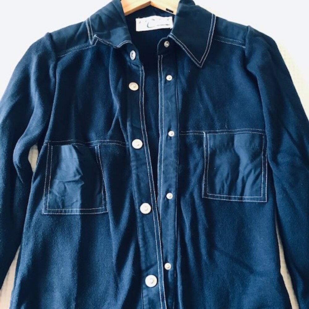 Vintage Debra C Beverly Hills Minimalist Jacket - Made in Italy - Small